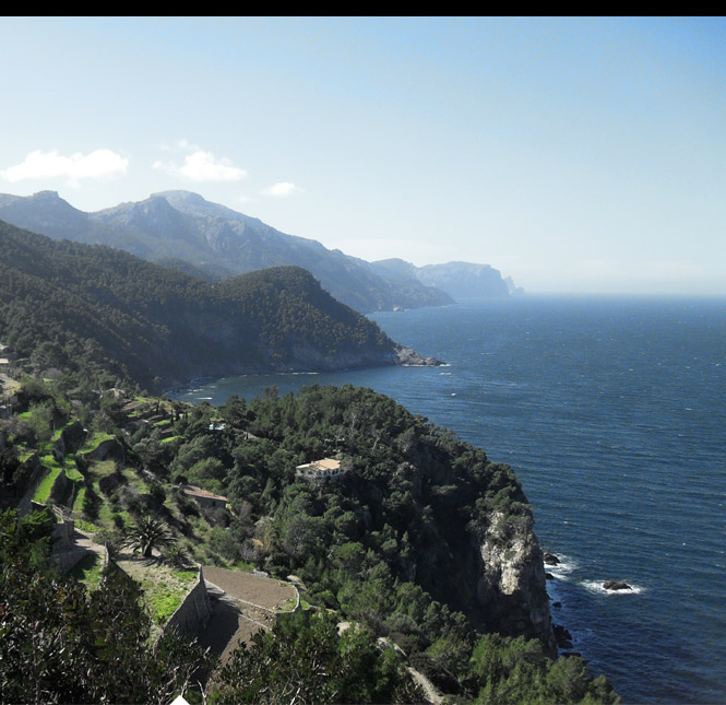 Küstenstreifen von Tramuntanagebirge/ Mallorca